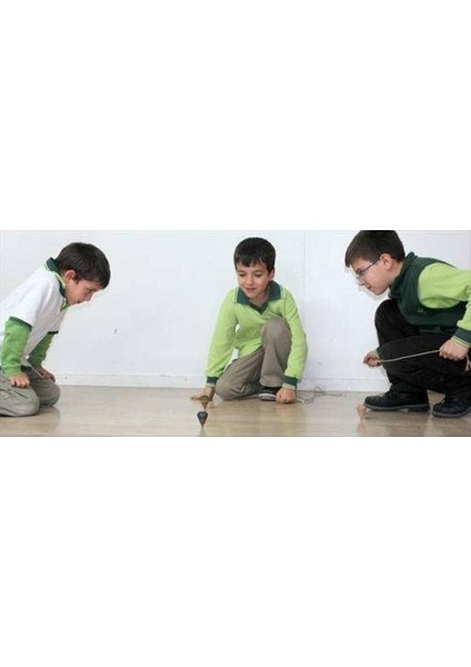Nostaljik Ahşap Oyuncak Topaç 50 Adet
