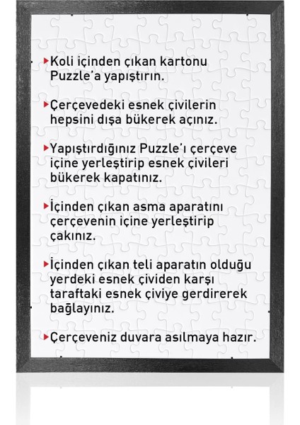Puzzle Çerçevesi 1000 Parça Siyah