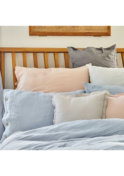 4 Element Mavi %100 Pamuk Çift Kişilik Yatak Örtüsü fiyatları