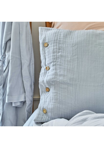 4 Element Mavi %100 Pamuk Çift Kişilik Yatak Örtüsü fırsatları