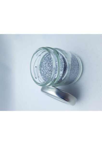 Gümüş Renginde Toz Sim 40 cc Kavanozda +-25 gr