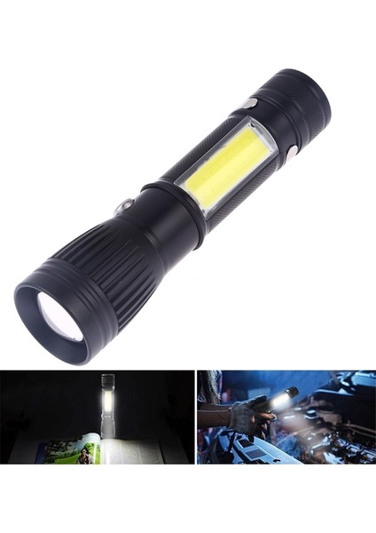 Taşınabilir LED Elektrikli Fener - Siyah (Yurt Dışından)