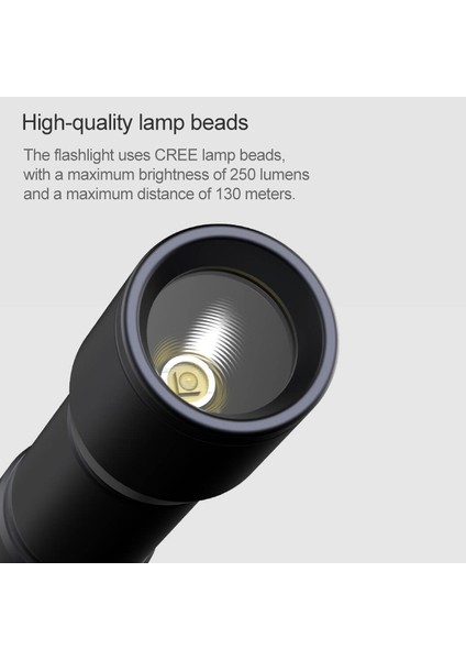 BEEBEST Portable Flashlight??Support Three-gear Mode(Yurt Dışından)