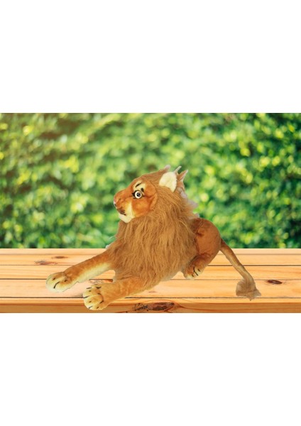 Torutoys Peluş Aslan Oyuncak Uzanan 55 cm