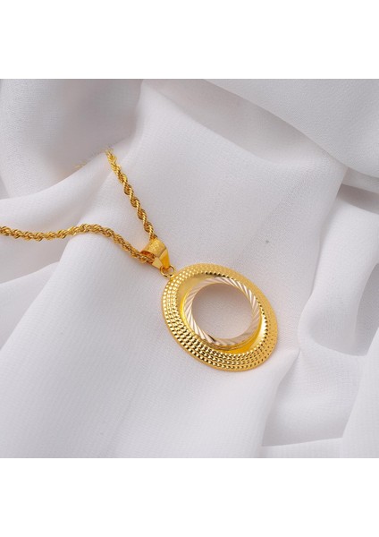Oval Çerçeve Çeyrek Altınlık Kolye indirimleri