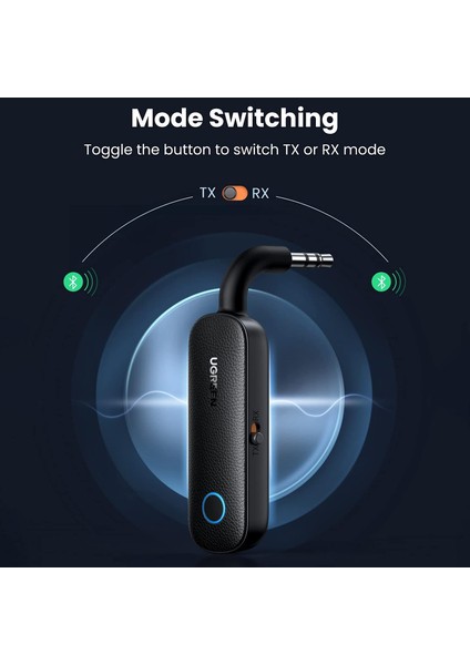 Aux Bluetooth 5.0 Transmitter & Receiver Kablosuz Ses Adaptörü