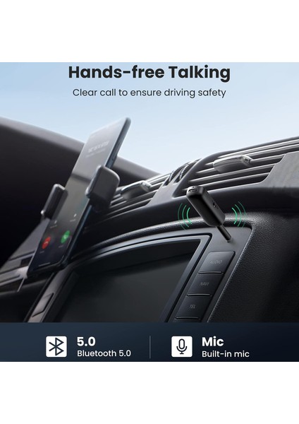 Aux Bluetooth 5.0 Transmitter & Receiver Kablosuz Ses Adaptörü