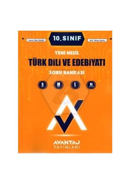 Avantaj Yayınları Muhtelif  10. Sınıf Türk Dili ve Edebiyatı Soru Bankası