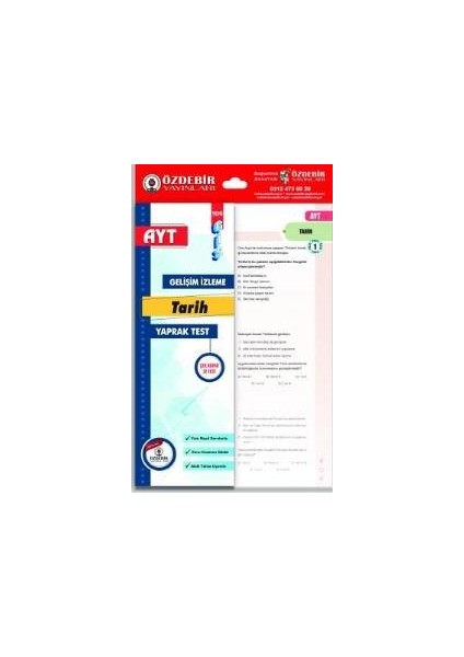 Muhtelif Özdebir AYT Tarih Gis Yaprak Test