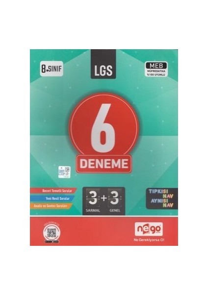 Muhtelif Nego 8. Sınıf 6 Lı Deneme