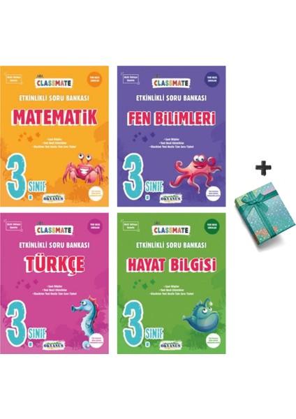 Okyanus Yayınları Muhtelif 3. Sınıf Classmate Soru Bankası Seti 2022-4 Kitap