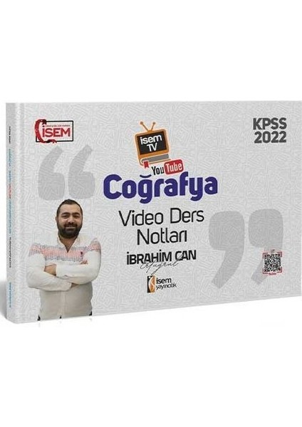 İSEM Yayıncılık Muhtelif Tv KPSS Genel Kültür Coğrafya Video Ders Notu 2022