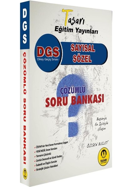 Muhtelif Tasarı Eğitim DGS Sayısal Sözel Yetenek Çözümlü Soru Bankası 2022