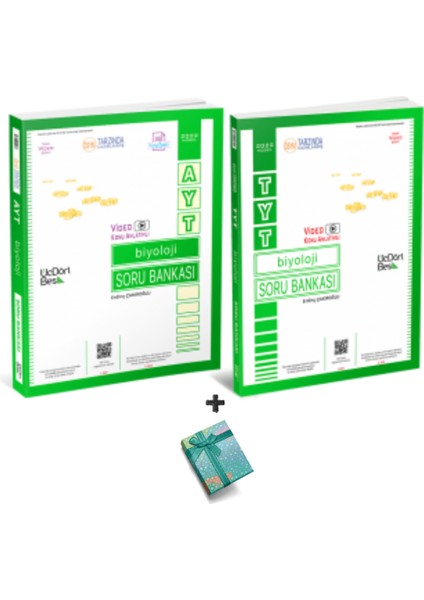 Muhtelif TYT-AYT Biyoloji Soru Bankası Seti-2 Kitap Yeni