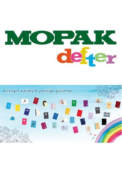 Mopak Müzik Defteri Küçük Boy 40 Yaprak Defterler