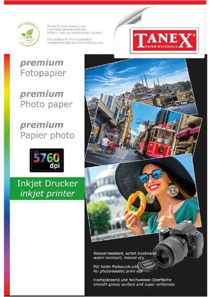Tanex A4 150 Gr. Fotoğraf Kağıdı 25 Li Fotokopi ve Baskı Kağıtları