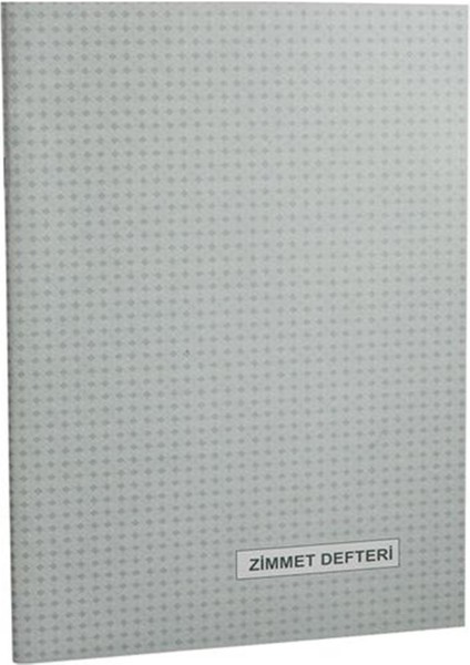 Dilman Zimmet Defteri Karton Kapak Resmi Ticari Evraklar