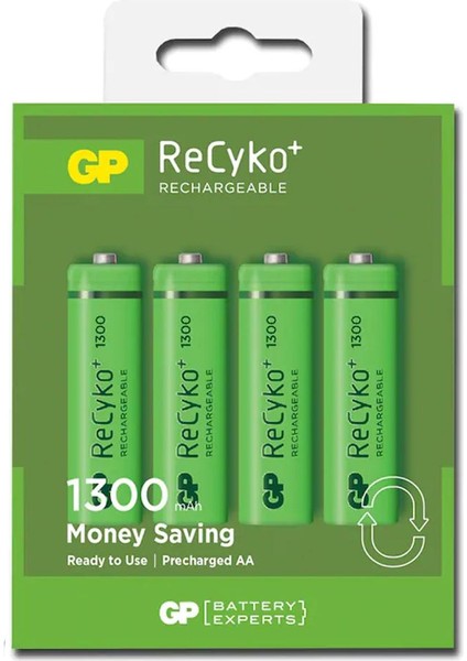 Recyko Şarjlı Kalem Pil AA 1300 mAh 4'lü