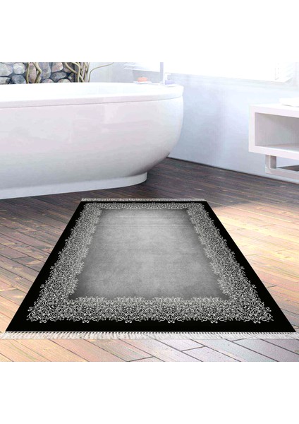 Eko Trend Djt Banyo Paspası Yıkanabilir Kaymaz Taban 1674 Modern Gri