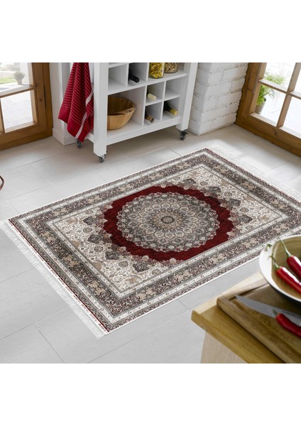 Eko Trend Djt Banyo Paspası Yıkanabilir Kaymaz Taban 1909 Osmanlı Kırmızı modelleri