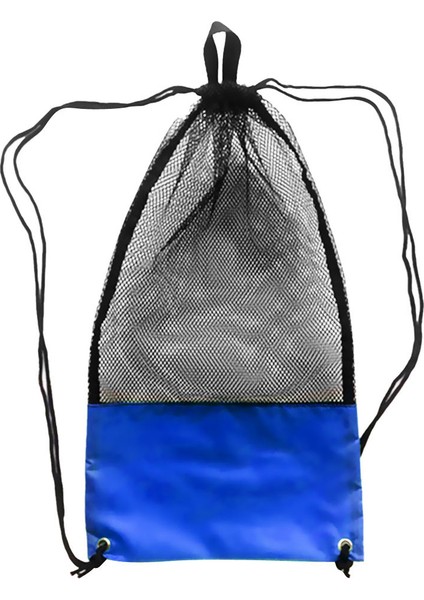 Dalış Ipli Mesh Çuval Çanta Dalış Ekipmanları Tutucu 29X13 "mavi ve Siyah (Yurt Dışından)