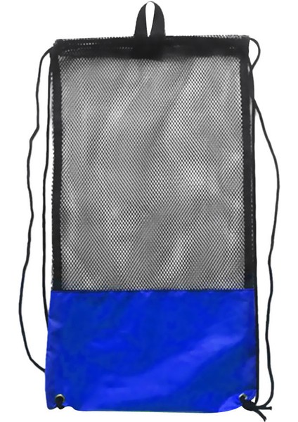 Dalış Ipli Mesh Çuval Çanta Dalış Ekipmanları Tutucu 29X13 "mavi ve Siyah (Yurt Dışından)