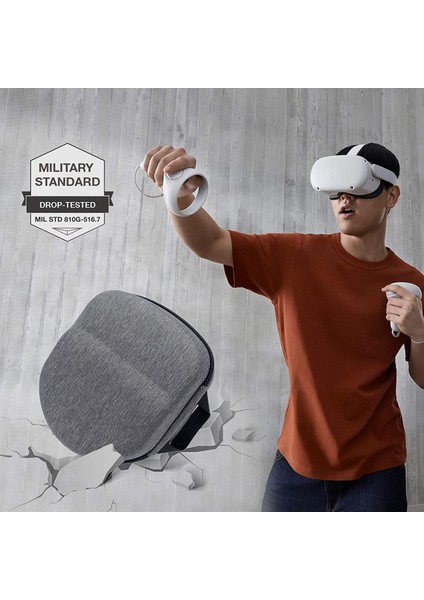 Taşıma Çantası Darbeye Dayanıklı Saklama Çantası Hafif Oculus Arayışı Için 2 Kulaklık Gri (Yurt Dışından) fiyatları