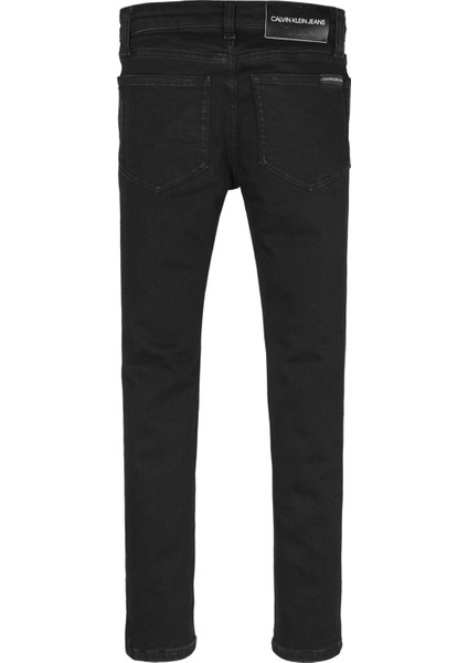 Skınny cl Blk Str Normal Bel Dar Kalıp Düz Siyah Erkek Denim Pantolon