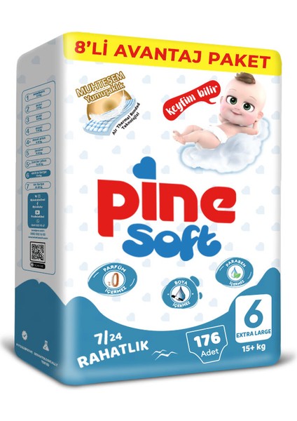 X-Large (15+ Kg) 176 Avantaj Adet Bebek Bezi