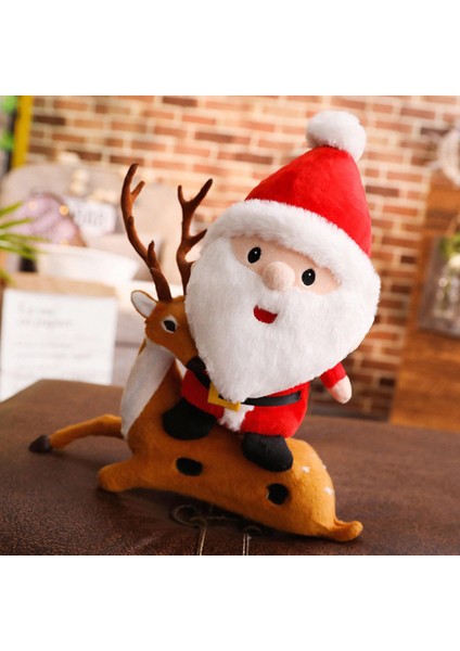 10-20 Inç Pp Yumuşak Noel Baba Peluş Bebek Çocuk Çocuk Noel Ev Dekoratif 23 cm