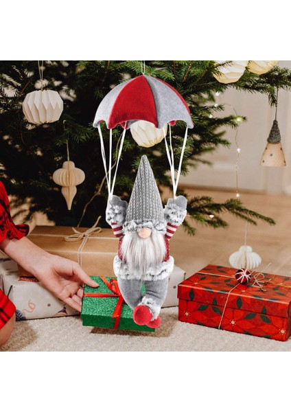 Noel Ağacı Süsler Noel Santa Claus Gri Şapka(Yurt Dışından)