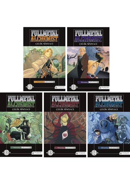 Fullmetal Alchemist 10-11-12-13-14. Ciltler Manga Seti - Hiromu Arakawa