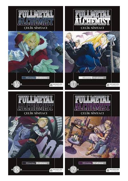 Fullmetal Alchemist 16-17-18-19. Ciltler Manga Seti - Hiromu Arakawa