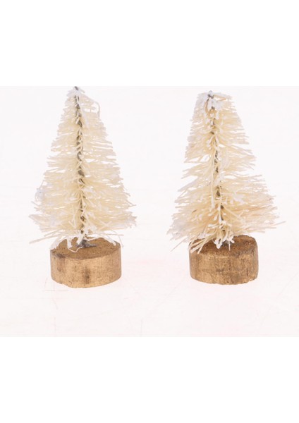 20 Parça 4 cm Noel Ağacı Bebek Oyuncak Dollhouse Minyatür Odası Öğeleri Xmas
