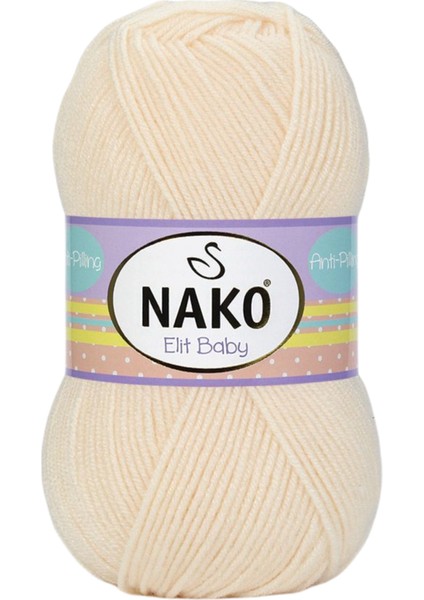 Elit Baby Anti-Pilling El Örgü Ipi Ipliği Yünü Renk KODU:10889-BAL Köpüğü