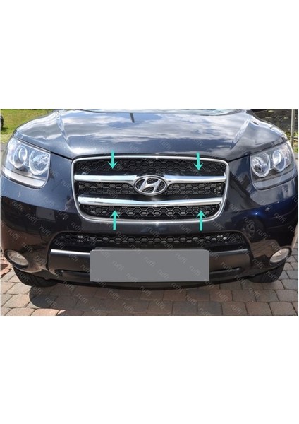 Hyundai Santa Fe Krom Ön Panjur 2 Parça 2006-2010 Paslanmaz Çelik modelleri