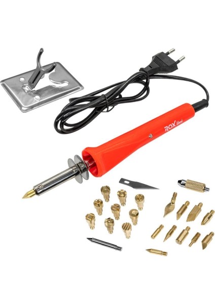 Wood 0142 Ahşap Yakma ve Hobi Seti 30 Watt - 27 Parça