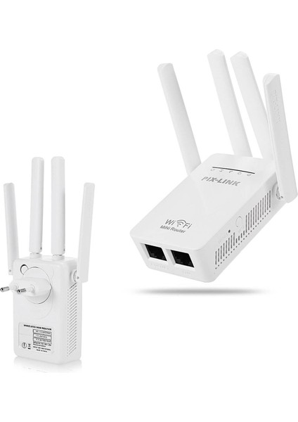 Access Poınt Repeater Router 300MBPS Pix-Link LV-WR09