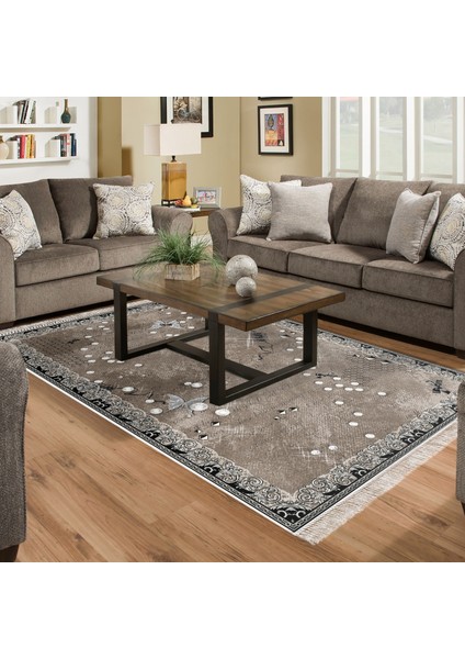 Eko Trend Djt Halı Yıkanabilir Kaymaz Taban Mu118 Modern Kahve