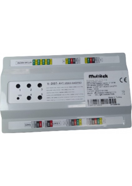 V-Dıst 4+1 Video Dağıtıcı Apt Pano Tipi Multitek