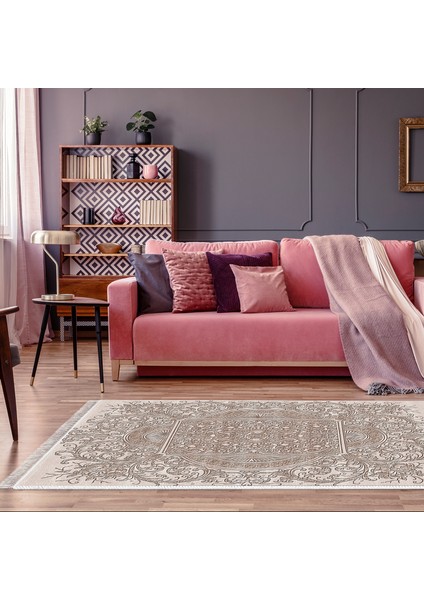Eko Trend Djt Halı Yıkanabilir Kaymaz Taban 1488 Modern Kahve