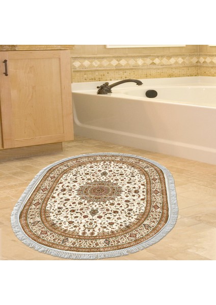 Eko Trend Djt Halı Yıkanabilir Kaymaz Taban P1372 Oval Osmanlı Kahve