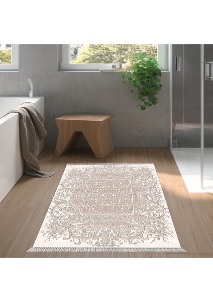 Eko Trend Djt Banyo Paspası Yıkanabilir Kaymaz Taban 1488 Modern Kahve