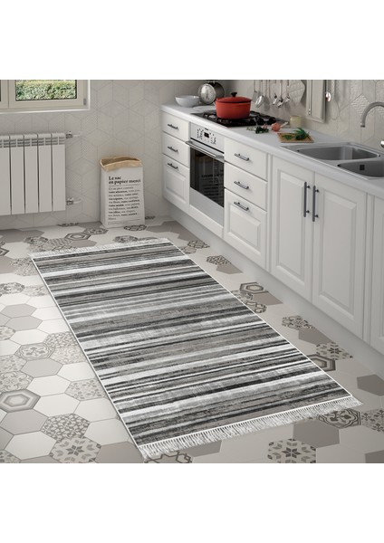 Eko Trend Djt Banyo Paspası Yıkanabilir Kaymaz Taban 1677 Degrade Kahve