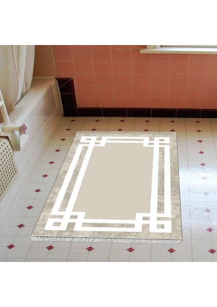 Eko Trend Djt Banyo Paspası Yıkanabilir Kaymaz Taban 657m Modern Camel