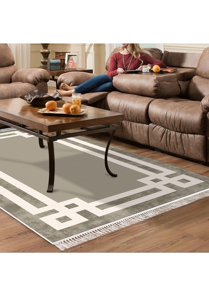 Eko Trend Djt Banyo Paspası Yıkanabilir Kaymaz Taban 657m Modern Camel