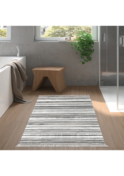 Eko Trend Djt Banyo Paspası Yıkanabilir Kaymaz Taban 1677 Degrade Kahve