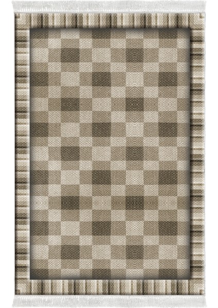 Eko Trend Djt Banyo Paspası Yıkanabilir Kaymaz Taban 1913 Modern Kahve