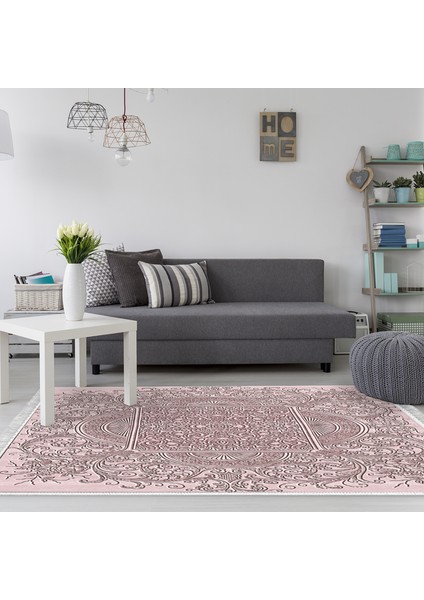 Eko Trend Djt Halı Yıkanabilir Kaymaz Taban 1488 Modern Pudra
