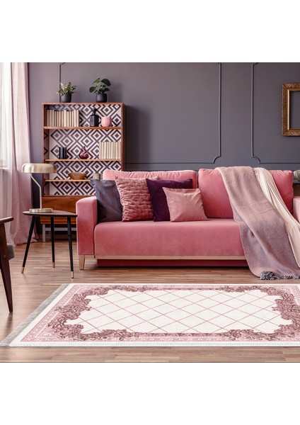 Eko Trend Djt Halı Yıkanabilir Kaymaz Taban 748 Modern Pudra